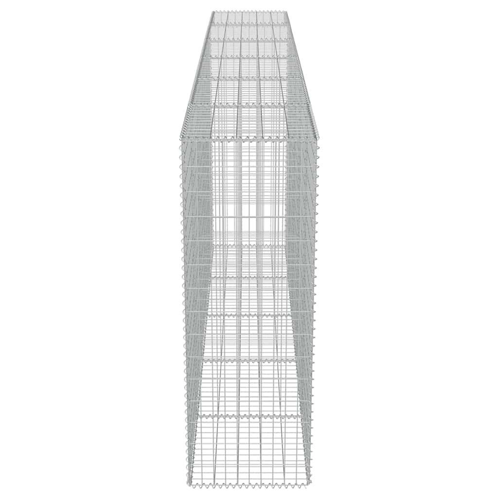 Габионна стена с капаци, поцинкована стомана, 300x50x150 см - VL143593 - Thumbnail 6