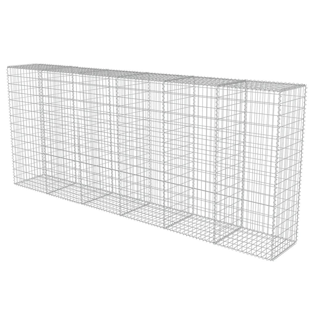 Габионна стена с капаци, поцинкована стомана, 300x50x150 см - VL143593 - Thumbnail 4