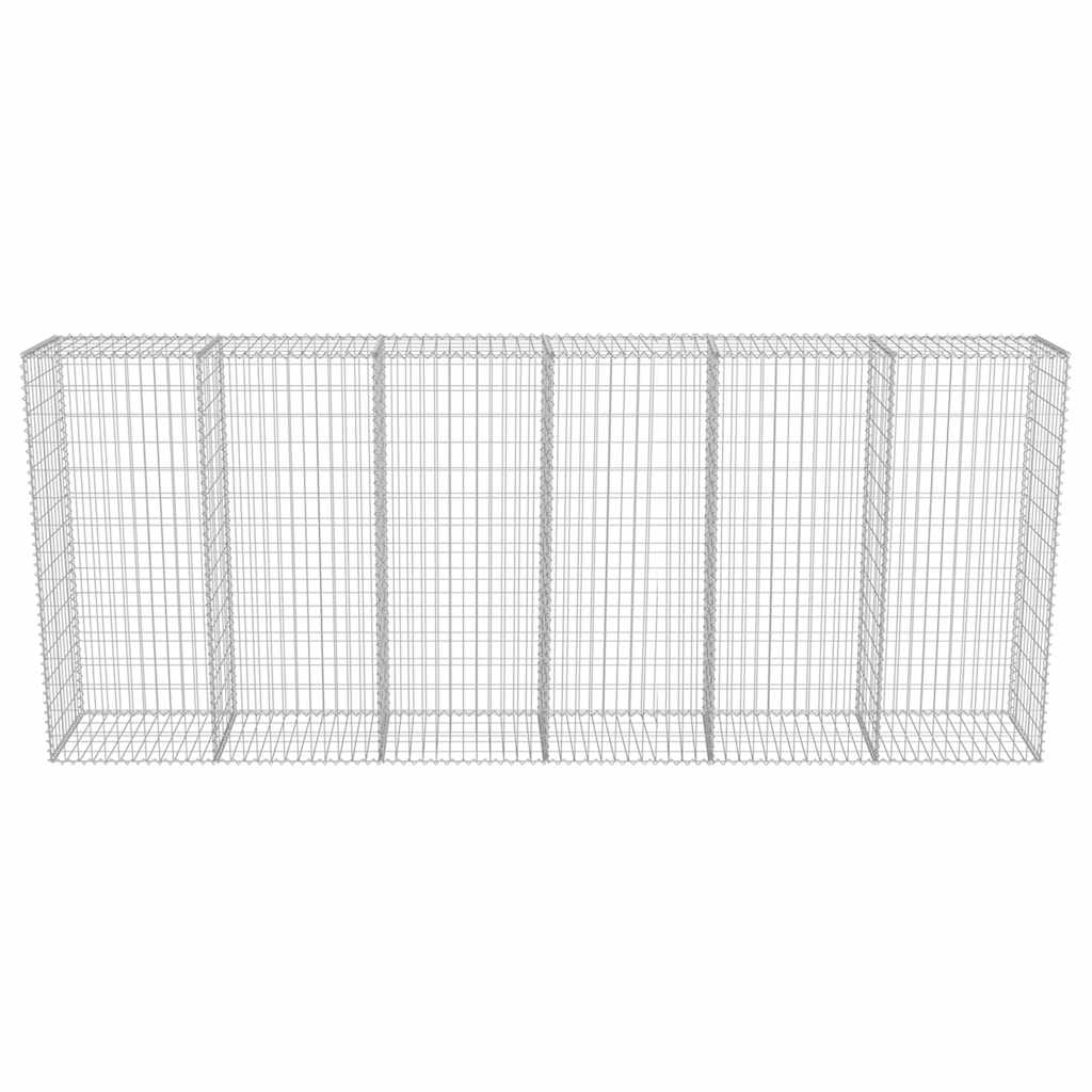 Габионна стена с капаци, поцинкована стомана, 300x50x150 см - VL143593 - Thumbnail 5