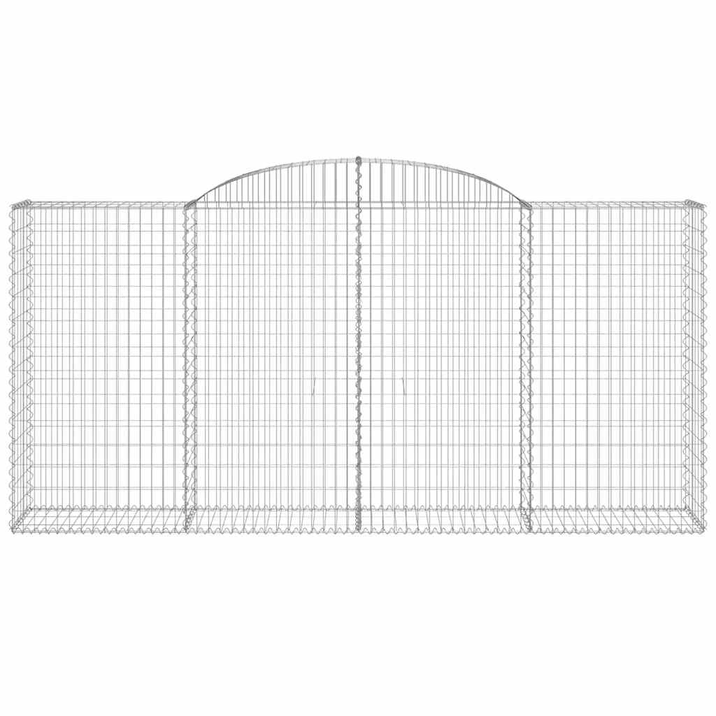 Габионни кошници арка 2 бр 300x50x140/160 см поцинковано желязо - VL3146737 - Thumbnail 4