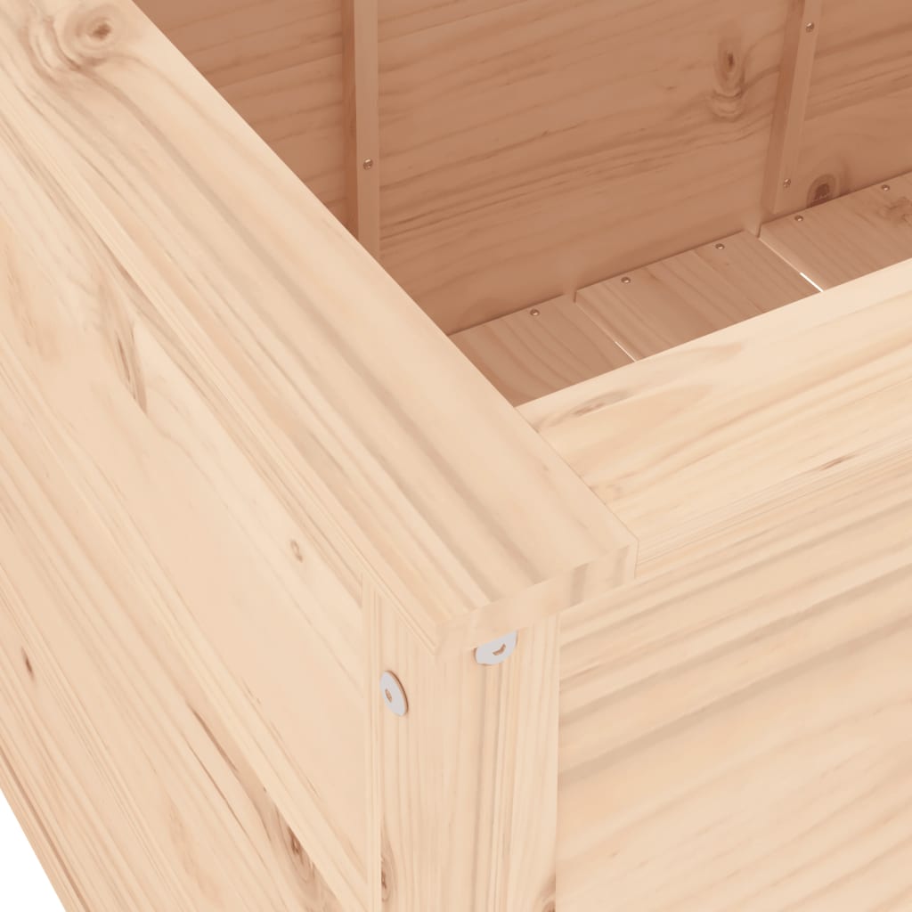 Градинско повдигнато легло, 119,5x82,5x78 см, бор масив - VL825310 - Thumbnail 7