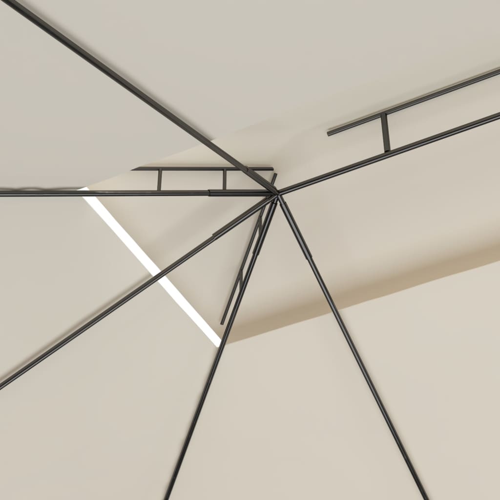 Шатра, 4x3x2,7 м, кремава, 160 г/м² - VL313915 - Thumbnail 5