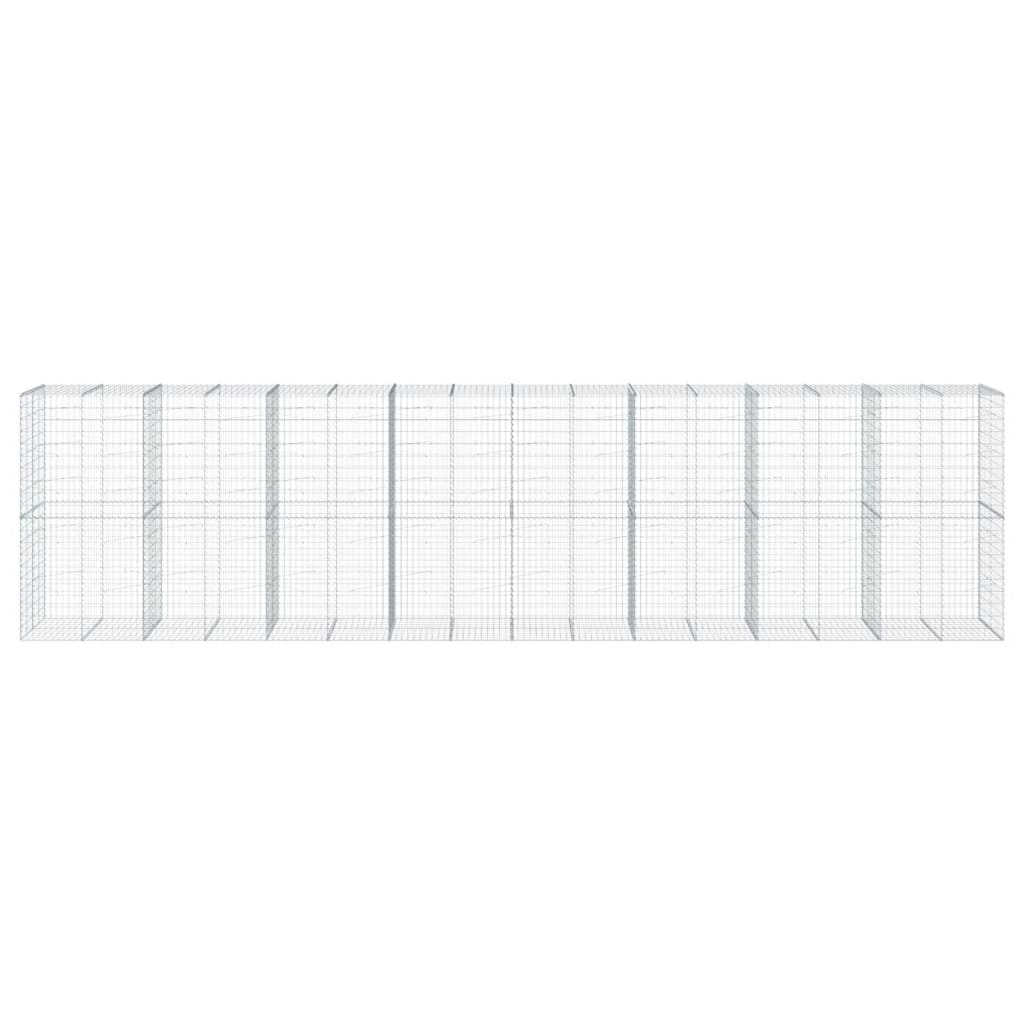 Габионна кошница с покритие, 800x100x200 см, поцинковано желязо - VL3295239 - Image 3