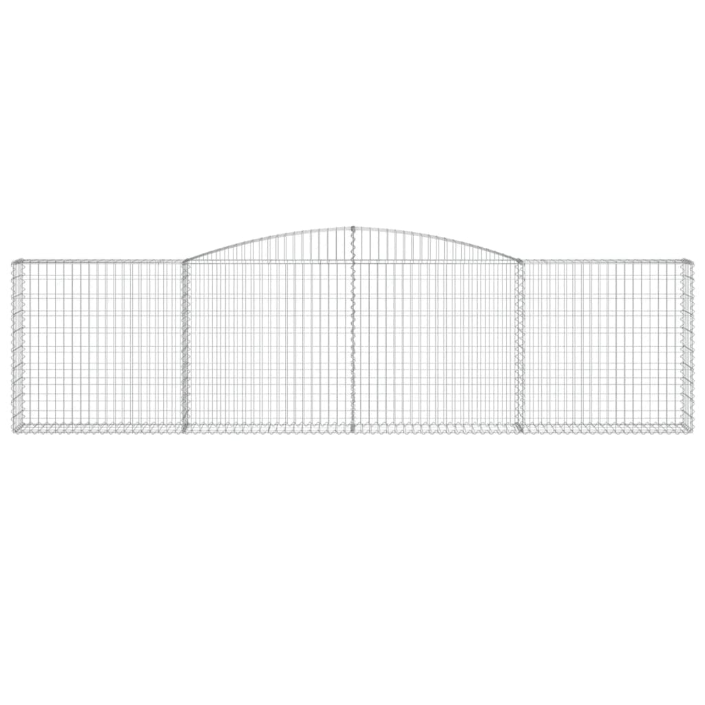 Габионни кошници арка 4 бр 400x30x100/120 см поцинковано желязо - VL3146868 - Thumbnail 4