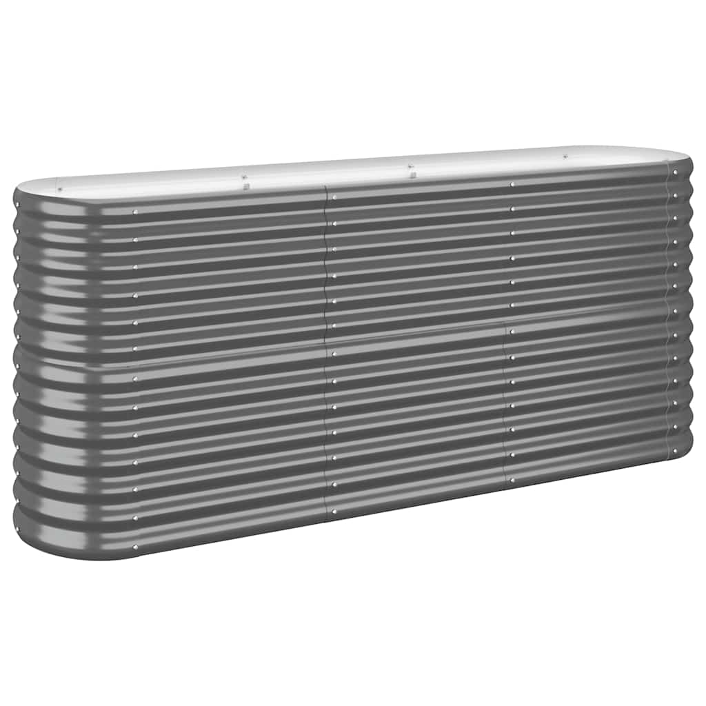 Градинска повдигната леха поцинкована стомана антрацит - VL318896 - Image 2