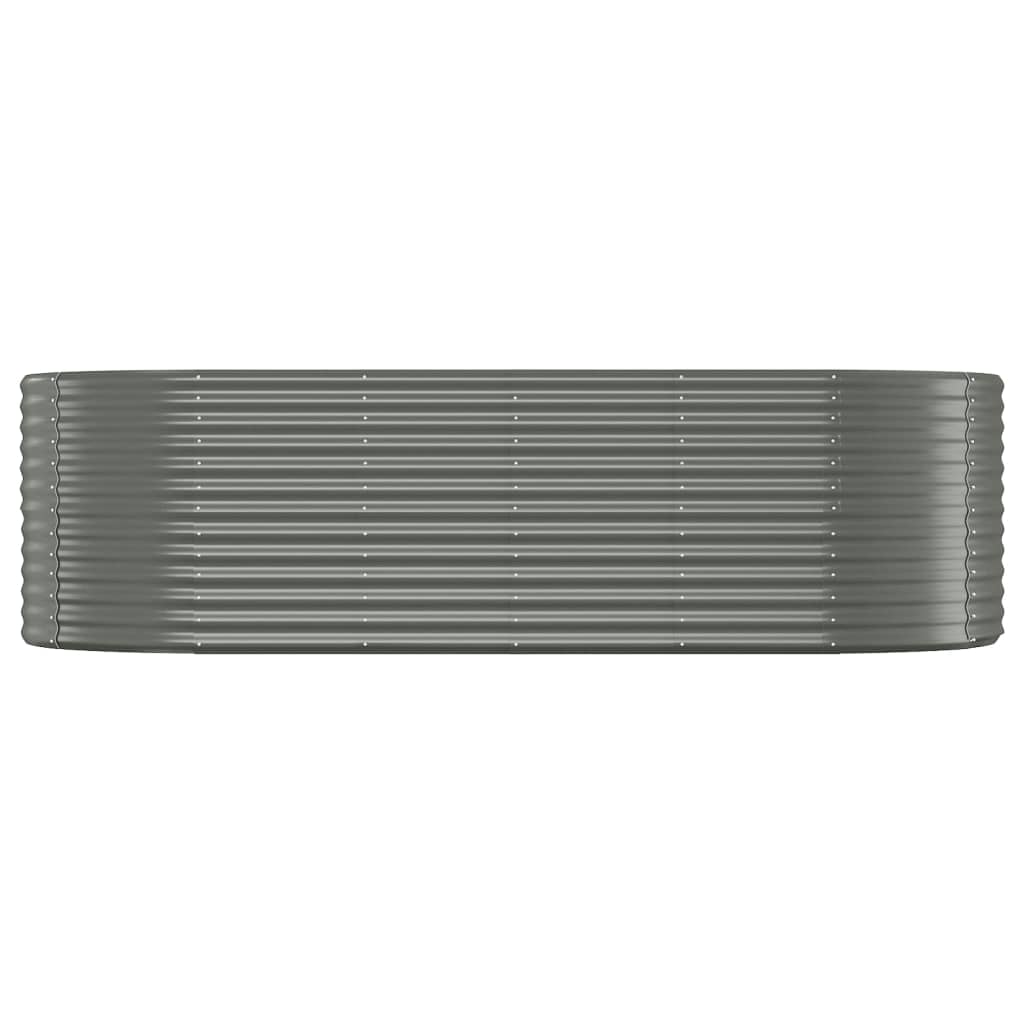 Градинска повдигната леха поцинкована стомана сиво - VL319064 - Image 3