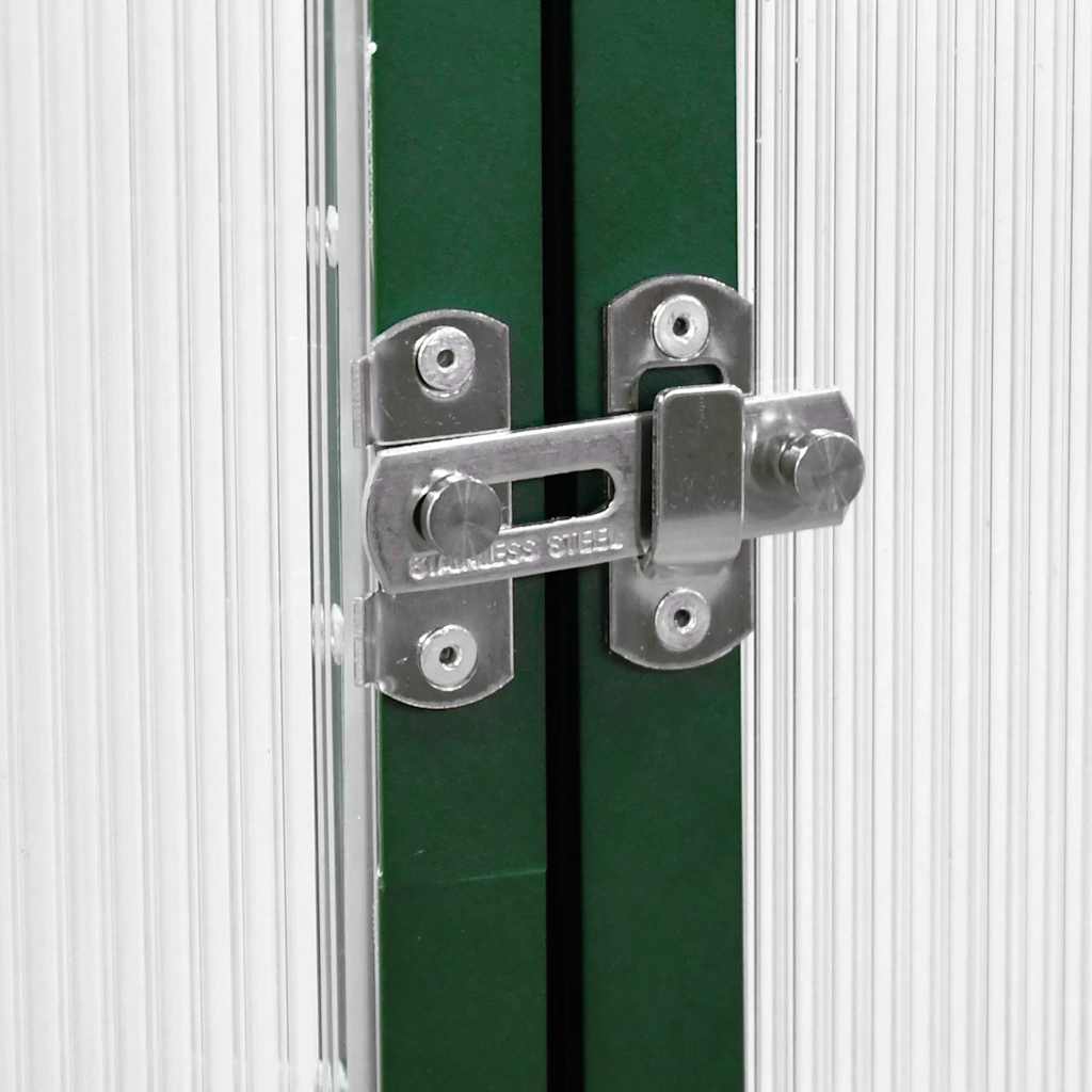 Оранжерия с основа рамка антрацит 334x169x202 см алуминий-VL3266330 - Thumbnail 7