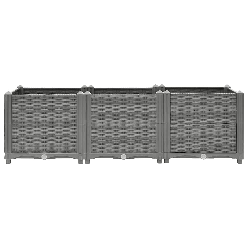 Повдигната леха, 120x40x38 см, полипропилен - VL153295 - Thumbnail 4