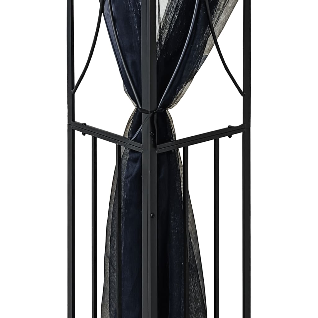 Беседка със странични стени, антрацит, 400x300x270 см, стомана - VL360144 - Thumbnail 5