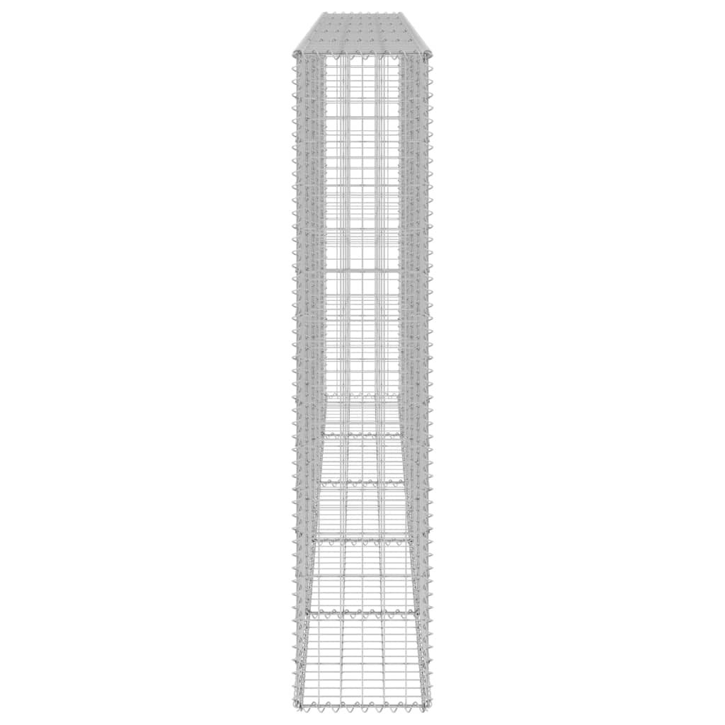 Габионна стена с капаци, поцинкована стомана, 300x30x150 см - VL147822 - Image 4