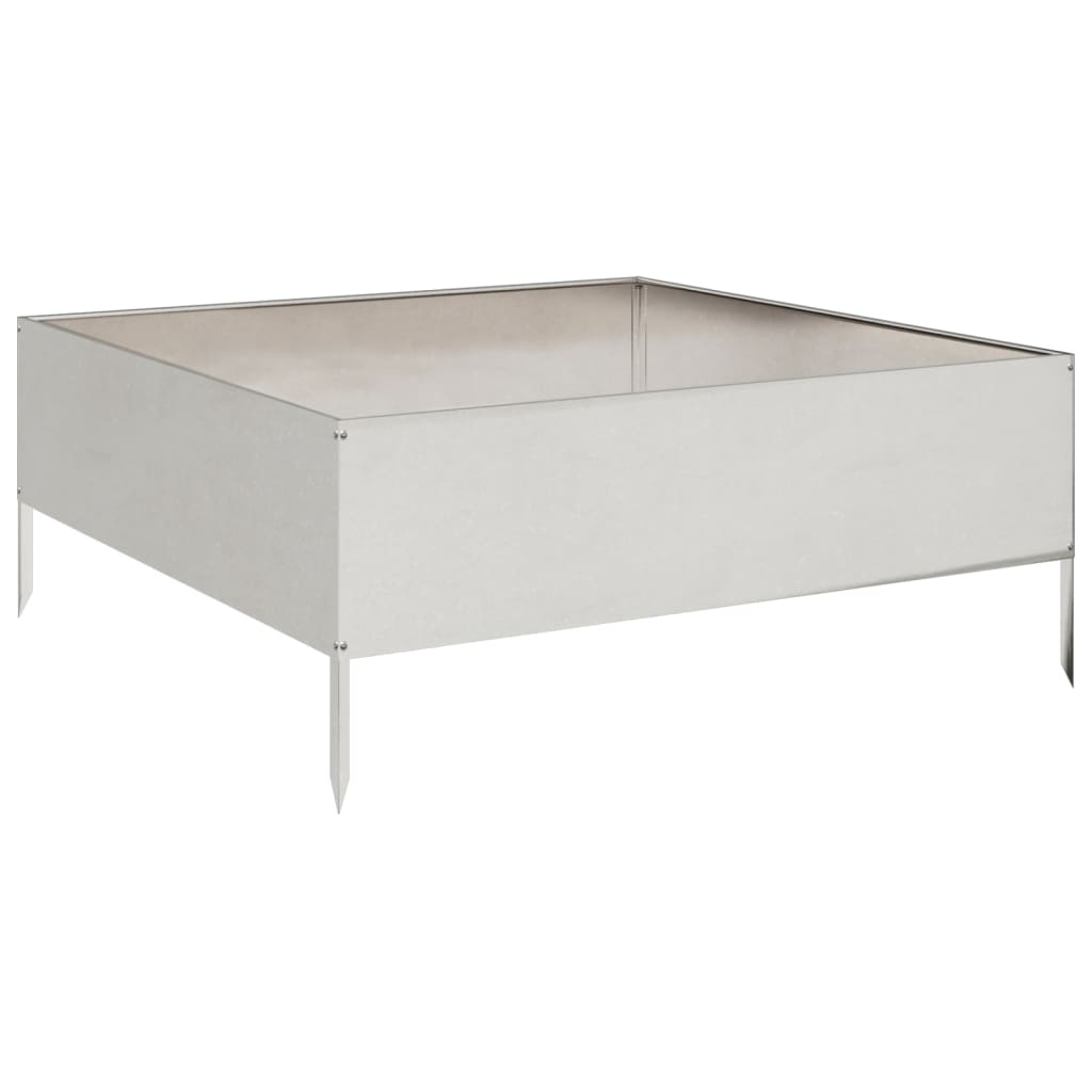 Градинска повдигната леха 100x100x25 см неръждаема стомана - VL851035 - Thumbnail 6