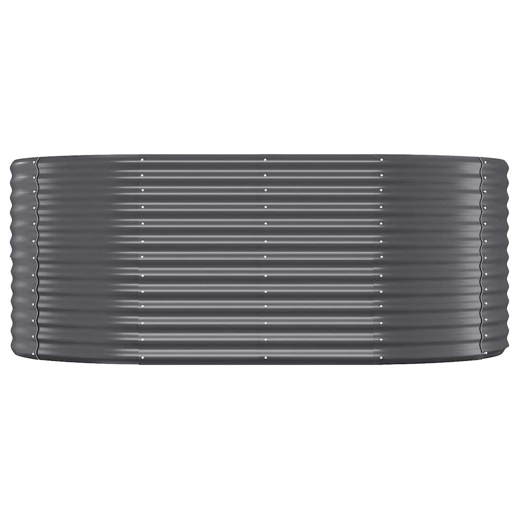 Градинска повдигната леха поцинкована стомана антрацит - VL319061 - Image 3