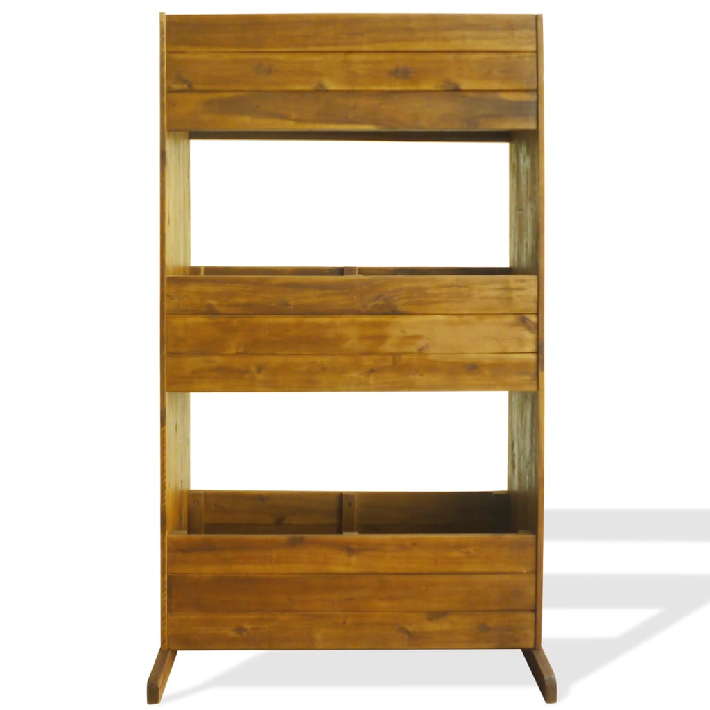 Градинска повдигната леха на 3 нива, акациева дървесина масив - VL43792 - Thumbnail 2