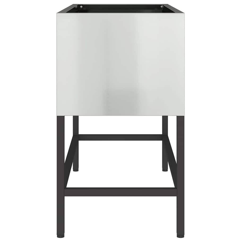 Повдигната градинска саксия Сребрист 60 x 26 x 45 см - VL865888 - Thumbnail 6