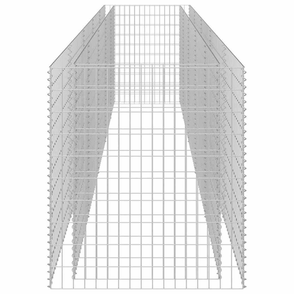 Габион повдигната леха, поцинкована стомана, 450x90x100 cм - VL143552 - Thumbnail 6