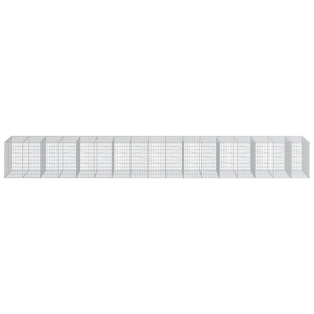 Габионна кошница с покритие, 850x100x100 см, поцинковано желязо - VL3295205 - Image 3