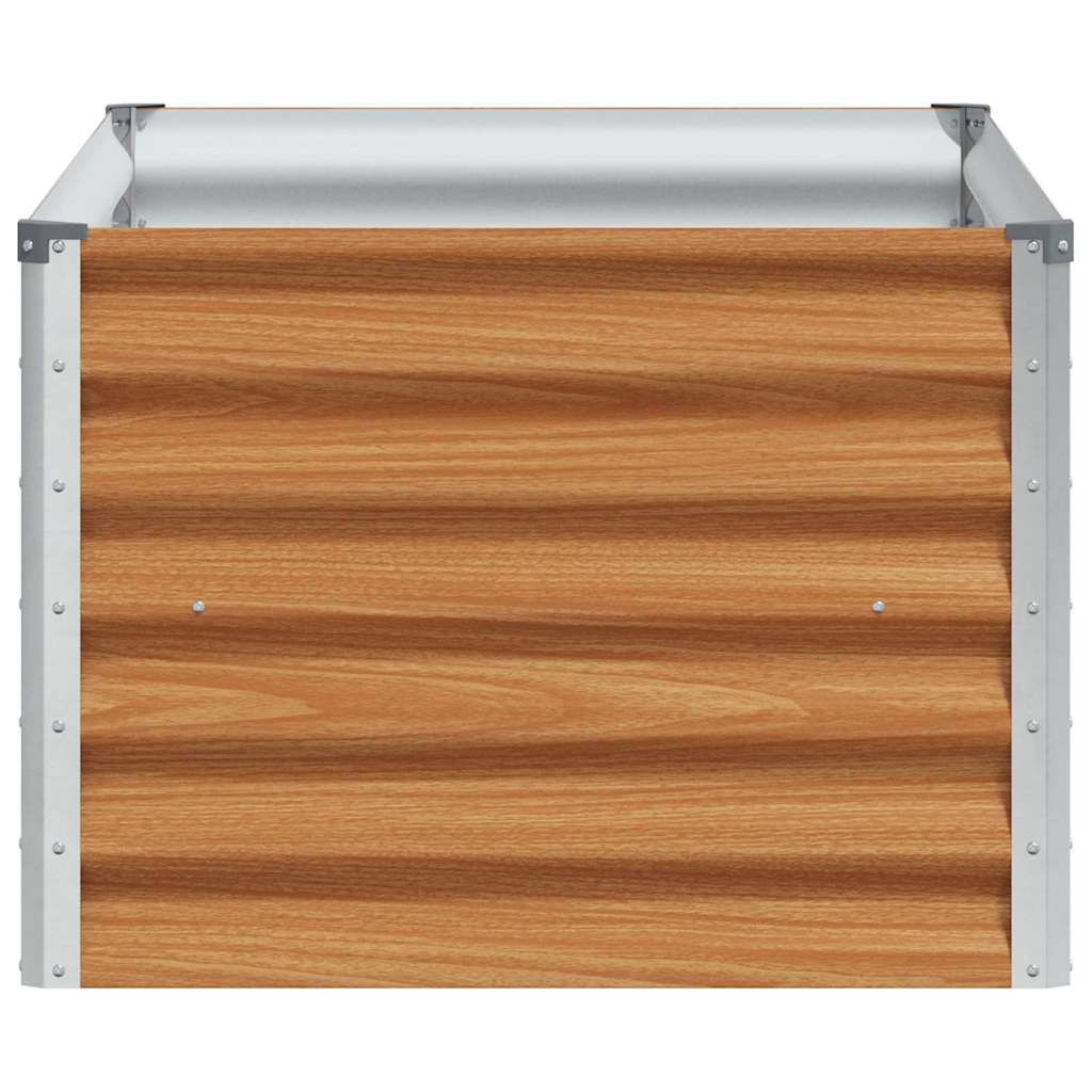 Градинска повдигната леха 98 x 50 x 36 см Галванизирана стомана - VL42017343 - Thumbnail 4