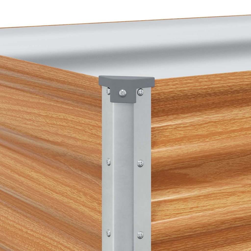 Градинска повдигната леха 98 x 50 x 36 см Галванизирана стомана - VL42017343 - Thumbnail 9