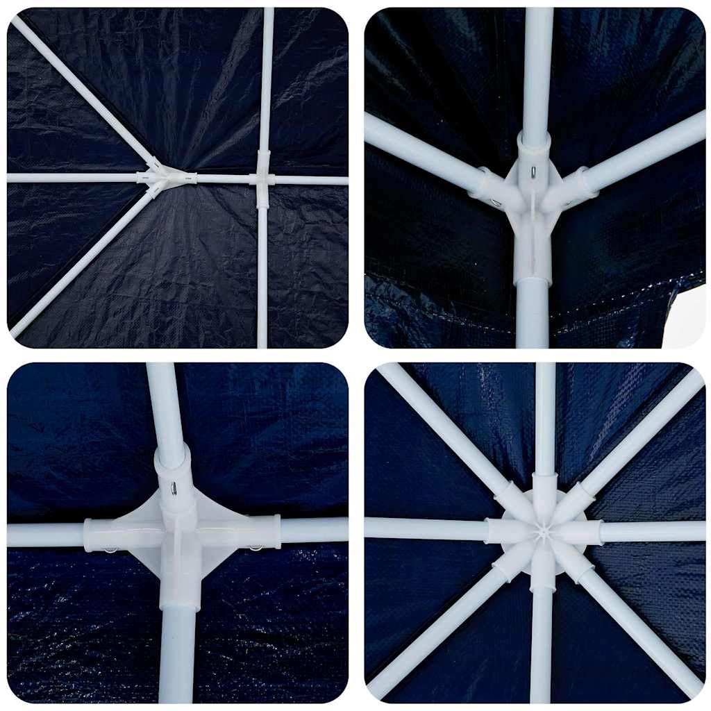 Парти шатър Синьо 600 x 400 x 266 см Полиетилен и стомана - VL42003430 - Image 4