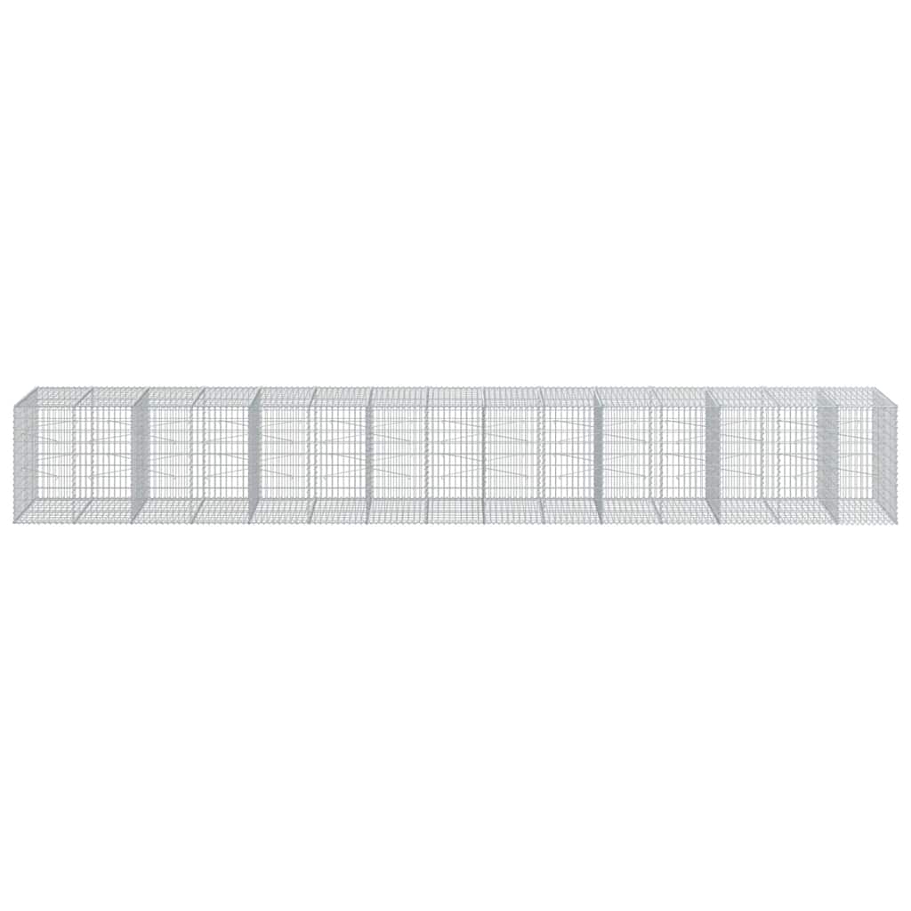 Габионна кошница с покритие, 750x100x100 см, поцинковано желязо - VL3295203 - Thumbnail 3