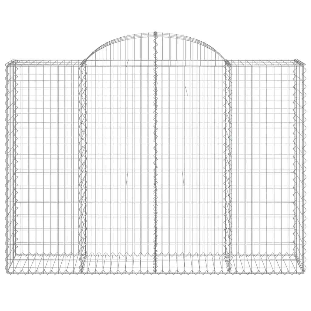 Габионни кошници арка 10 бр 200x50x140/160см поцинковано желязо - VL3146370 - Thumbnail 4