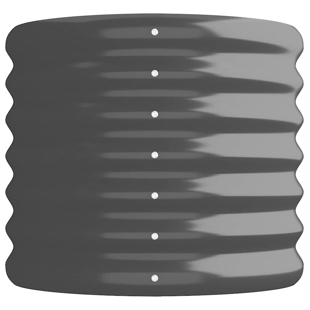 Градинска повдигната леха поцинкована стомана антрацит - VL318866 - Thumbnail 4