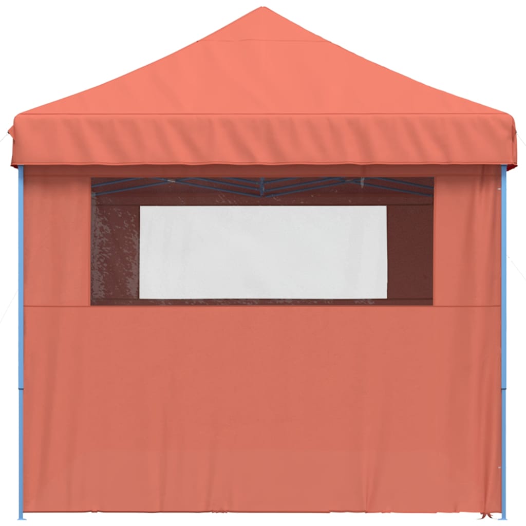 Сгъваема парти шатра pop-up с 4 странични стени теракота - VL4004957 - Thumbnail 4