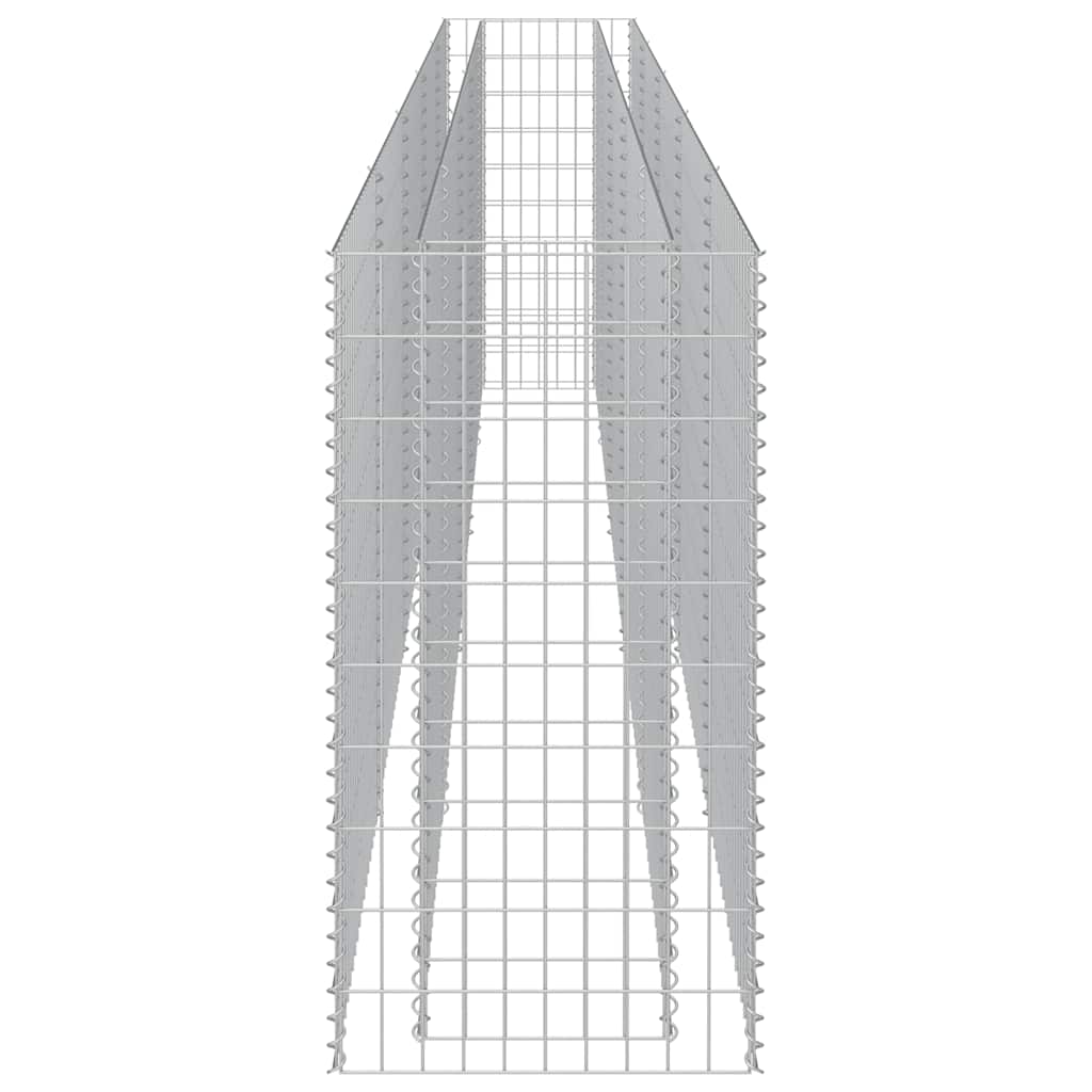 Габион повдигната леха, поцинкована стомана, 450x50x100 cм - VL143564 - Thumbnail 6