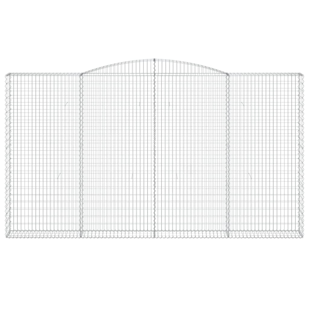Габионни кошници арка 3 бр 400x30x220/240 см поцинковано желязо - VL3146945 - Thumbnail 4