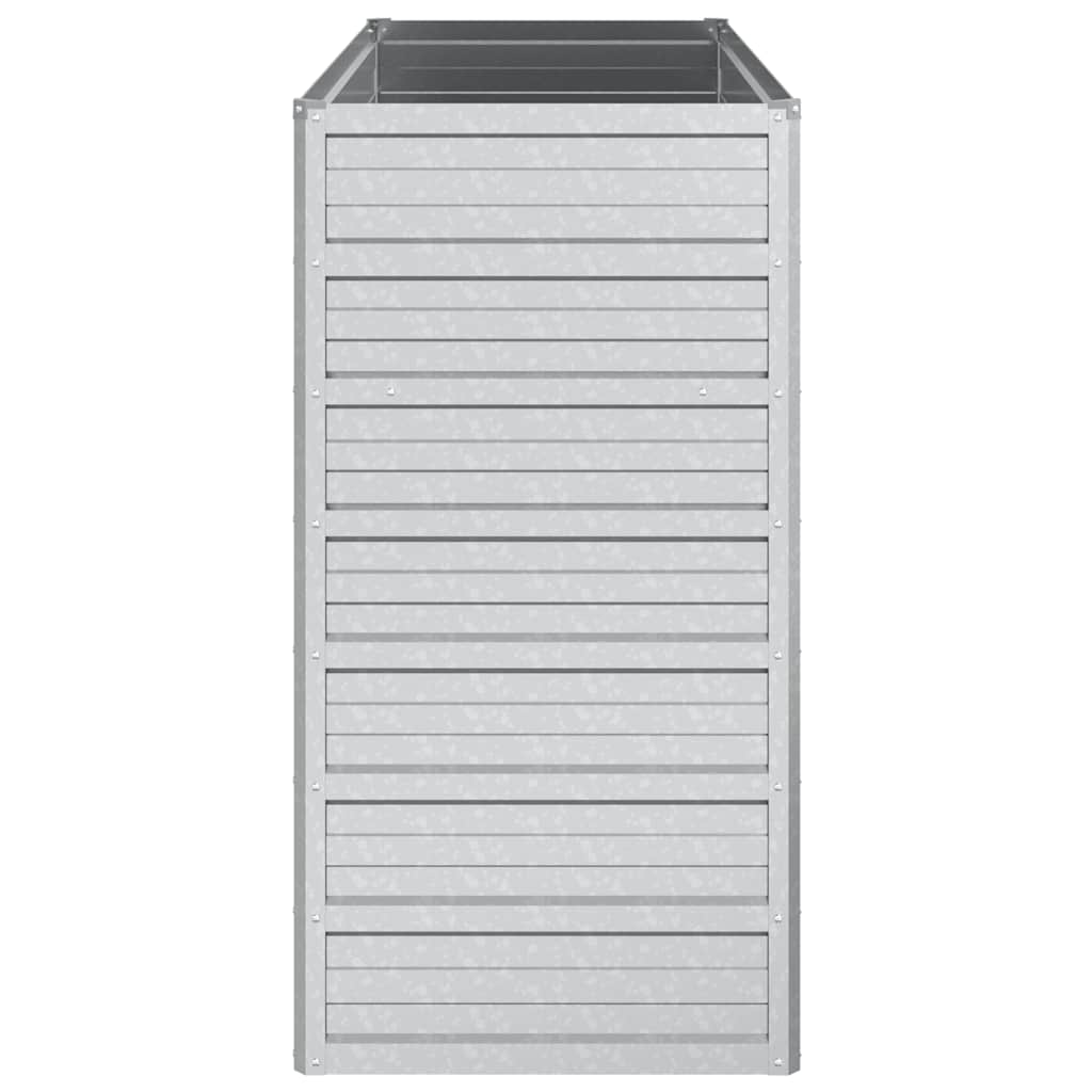 Повдигната градинска леха, 100x40x77 см, стомана, сребриста - VL316896 - Thumbnail 5