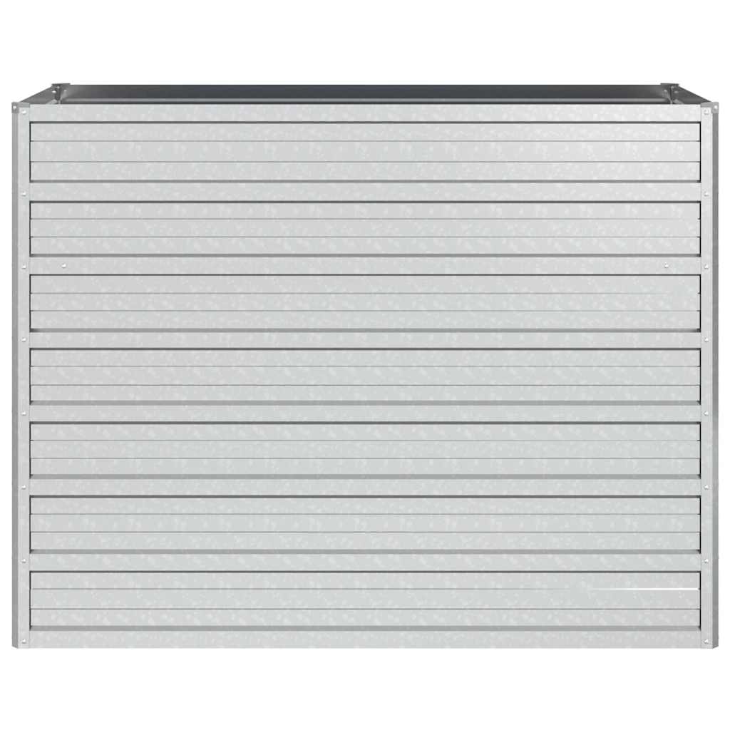 Повдигната градинска леха, 100x40x77 см, стомана, сребриста - VL316896 - Thumbnail 4