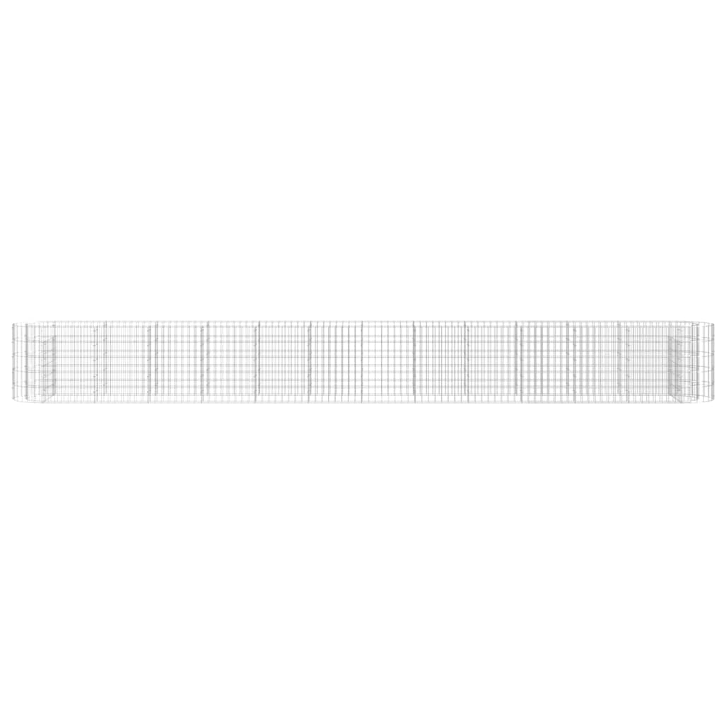 Габион повдигната леха, поцинковано желязо, 470x50x50 cм - VL152029 - Image 4