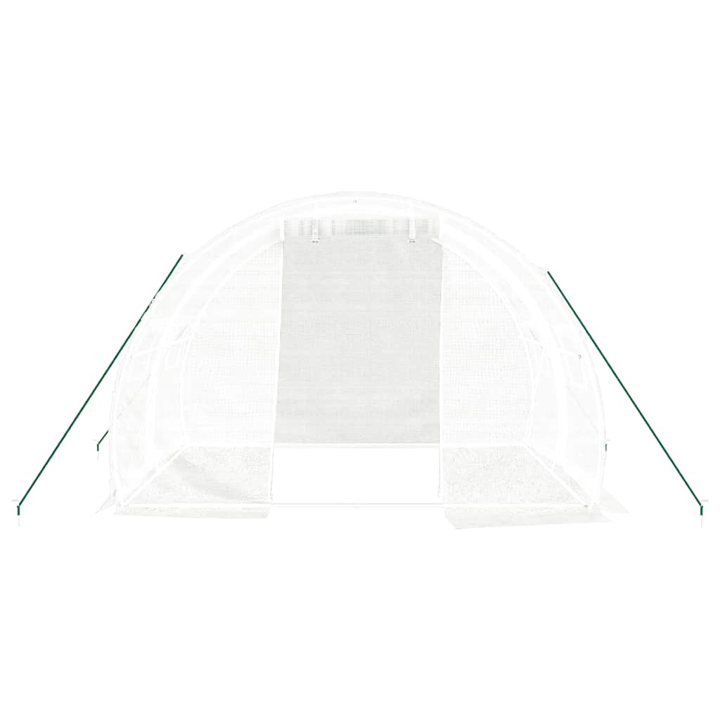 Оранжерия със стоманена рамка зелена 8 м² 4x2x2 м-VL364079 - Thumbnail 4