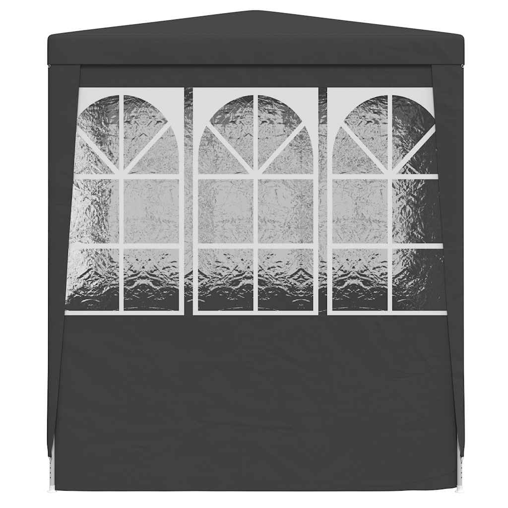 Професионална парти шатра със стени 2,5x2,5 м антрацит 90 г/м² - VL48533 - Thumbnail 5