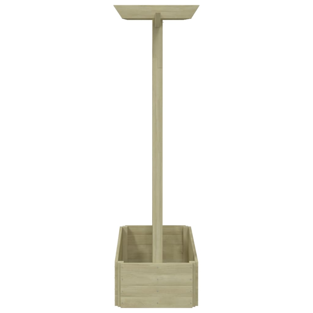 Градинска пергола плантер, 162x56x204 см, дърво - Thumbnail 3