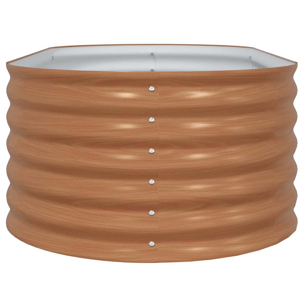 Повдигнато легло Кафяво 160 x 80 x 44 cm Стомана - VL42011333 - Thumbnail 4