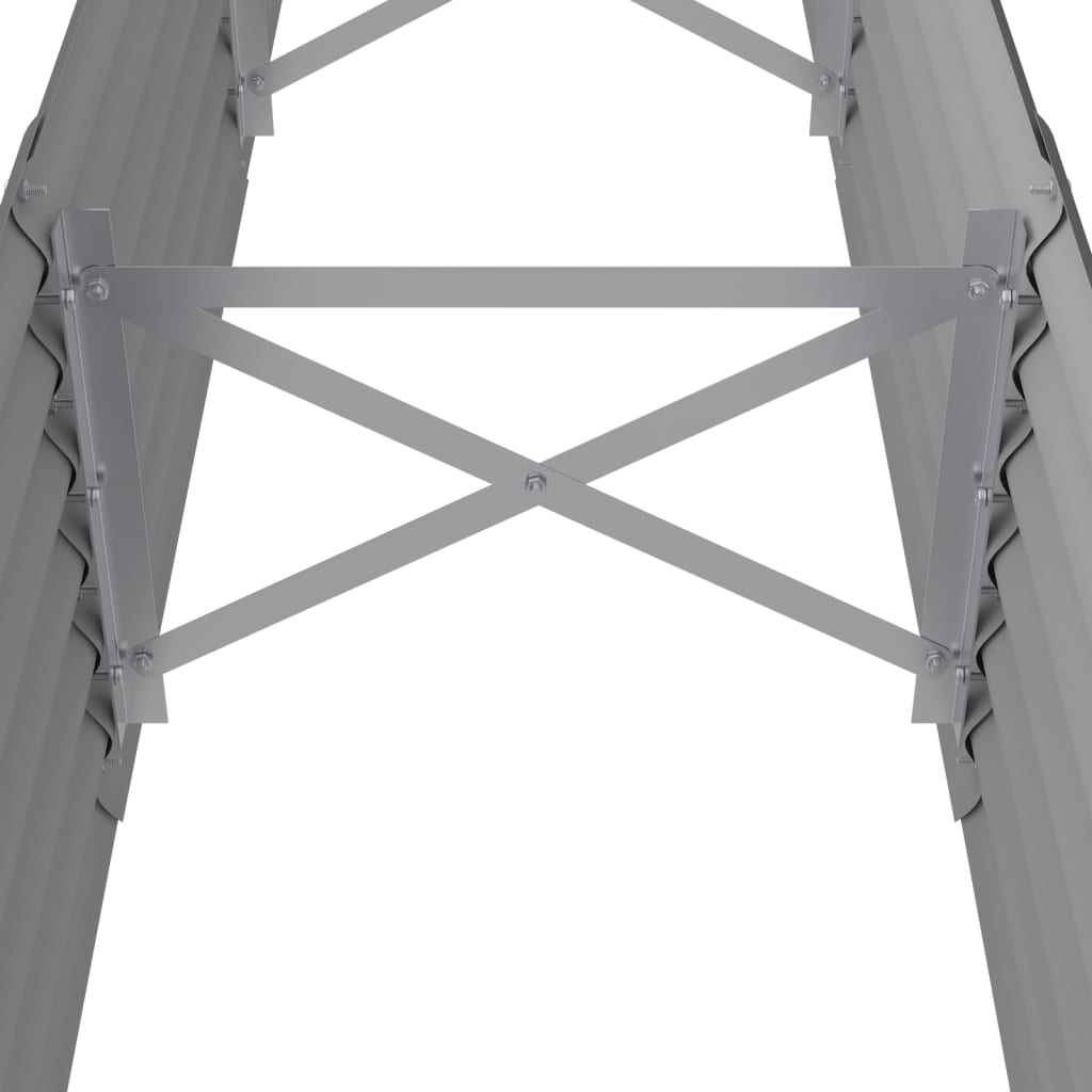 Градинска повдигната леха поцинкована стомана сиво - VL318874 - Thumbnail 5