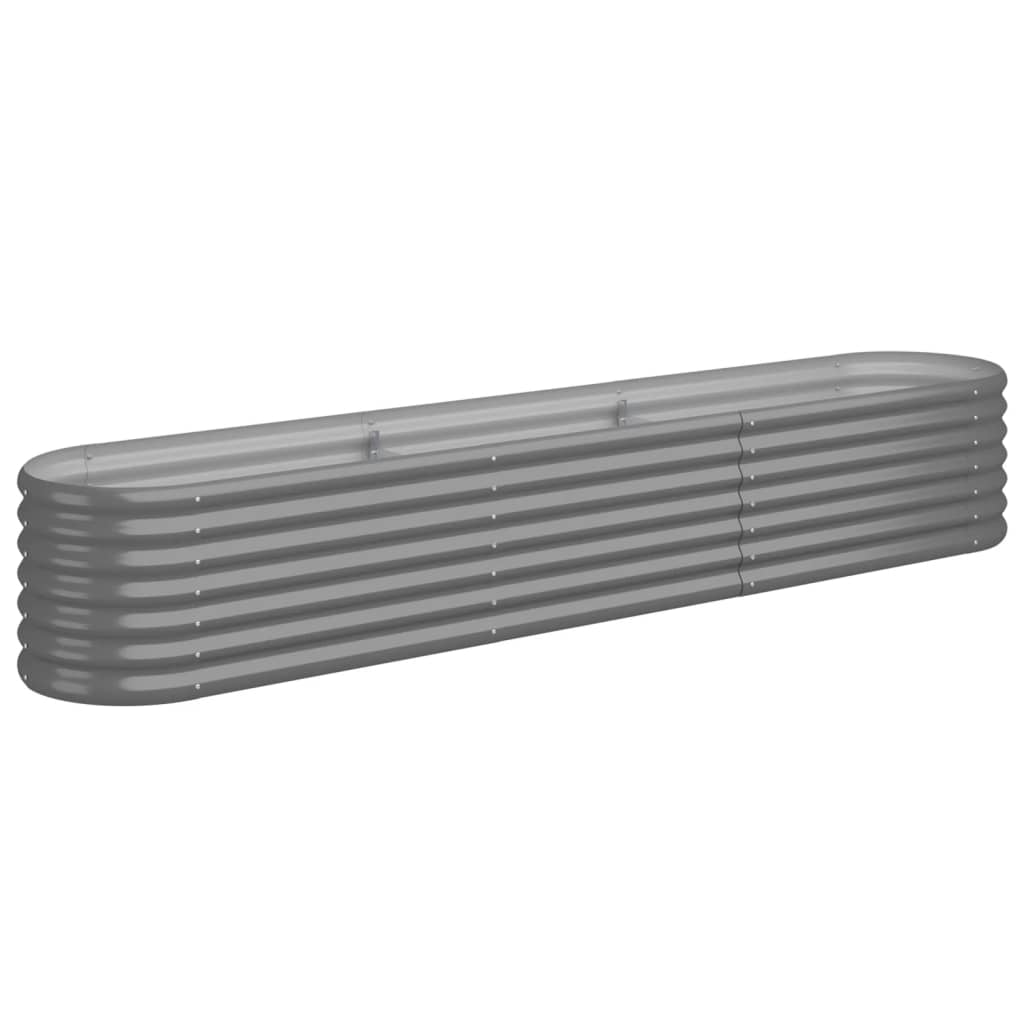 Градинска повдигната леха поцинкована стомана сиво - VL318874 - Thumbnail 2