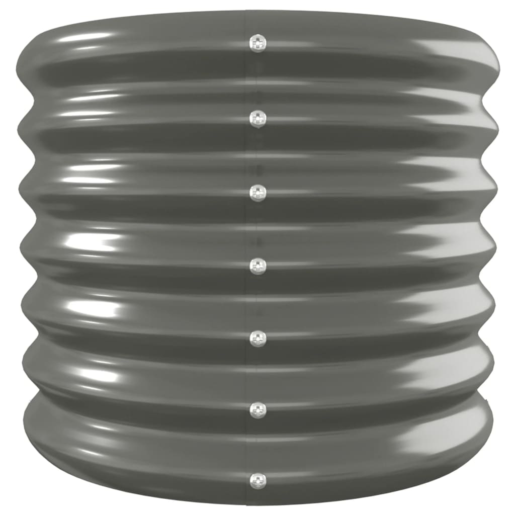 Градинска повдигната леха поцинкована стомана сиво - VL318884 - Image 4