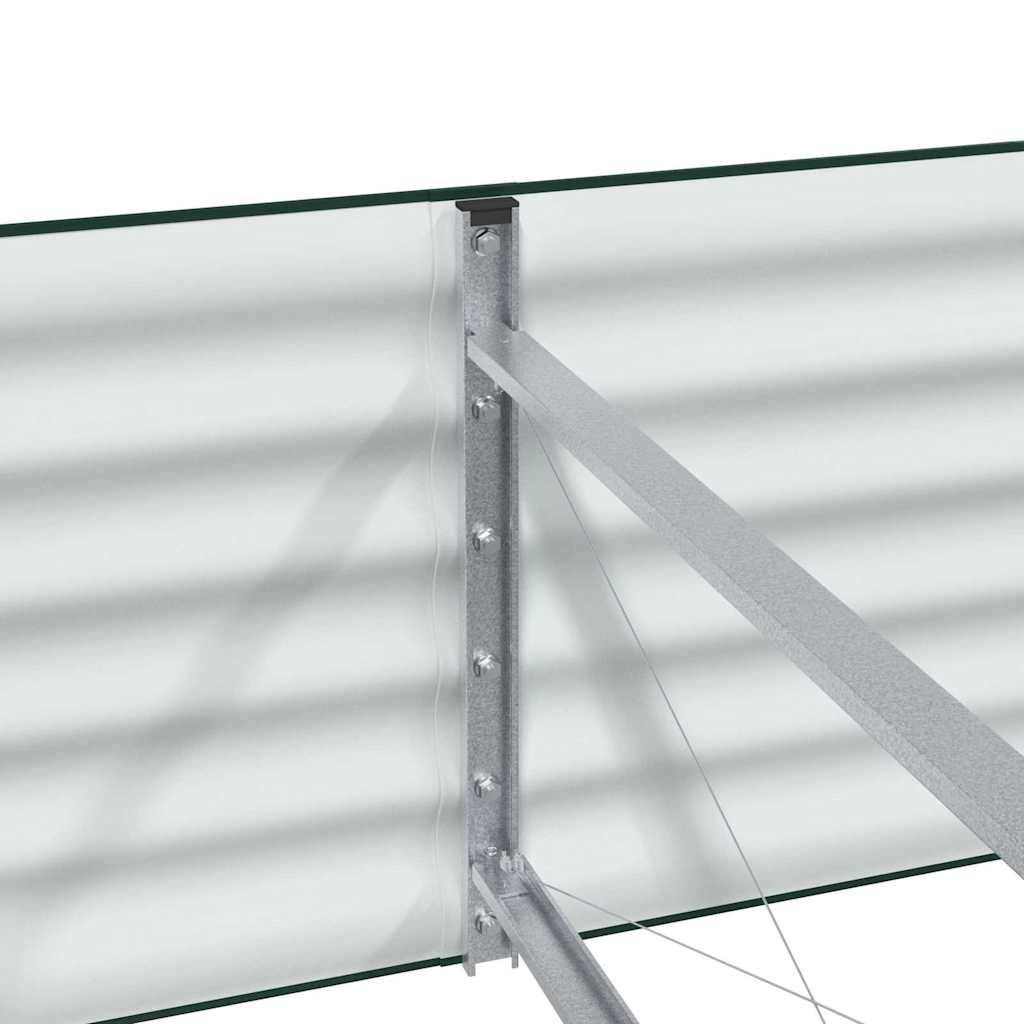 Повдигнато легло Зелен 400 x 80 x 44 cm Стомана - VL42008127 - Image 9