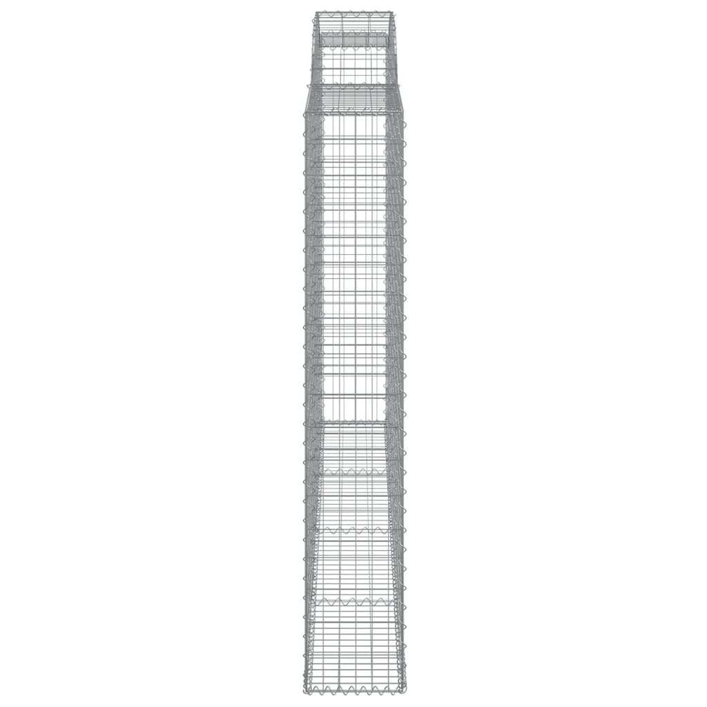 Дъговидна габионна кошница 300x30x180/200 см поцинковано желязо - VL153509 - Thumbnail 4