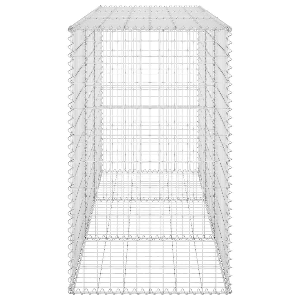 Габионна стена с капаци, поцинкована стомана, 200x60x100 см - VL147815 - Image 6