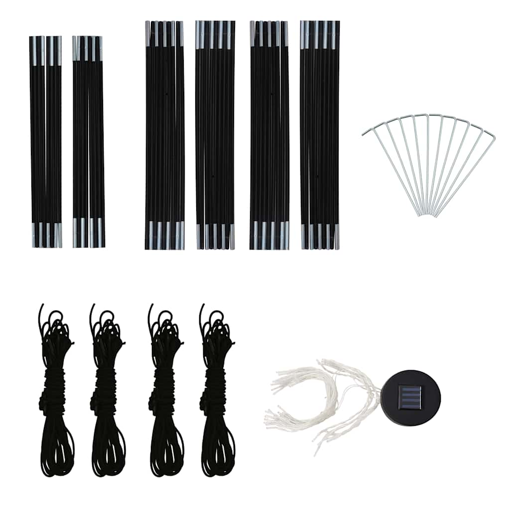 Парти шатра с LED и 4 стени, 3,6x3,6x2,3 м, синя - VL92236 - Thumbnail 9