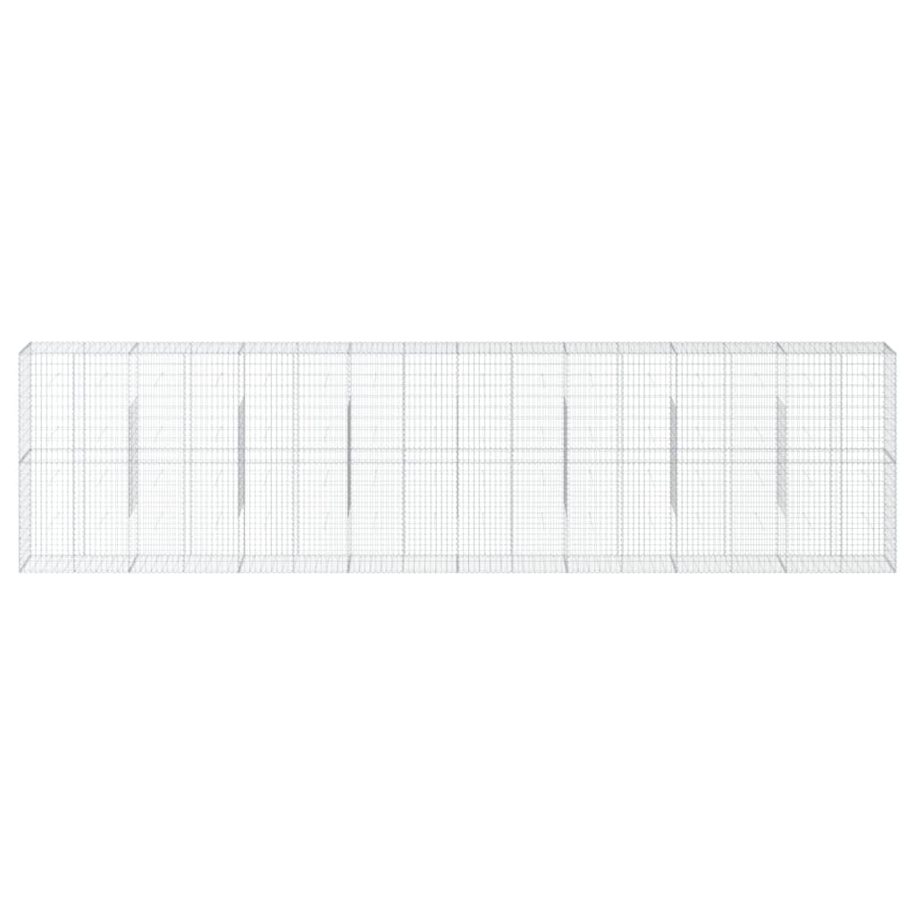 Габионна кошница с покритие, 800x50x200 см, поцинковано желязо - VL3295173 - Thumbnail 3