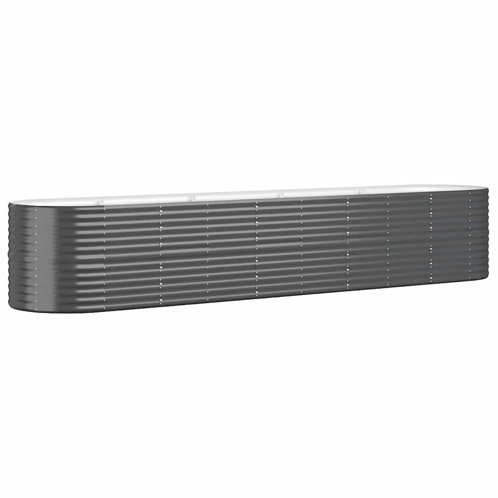 Градинска повдигната леха поцинкована стомана антрацит - VL318966 - Image 2