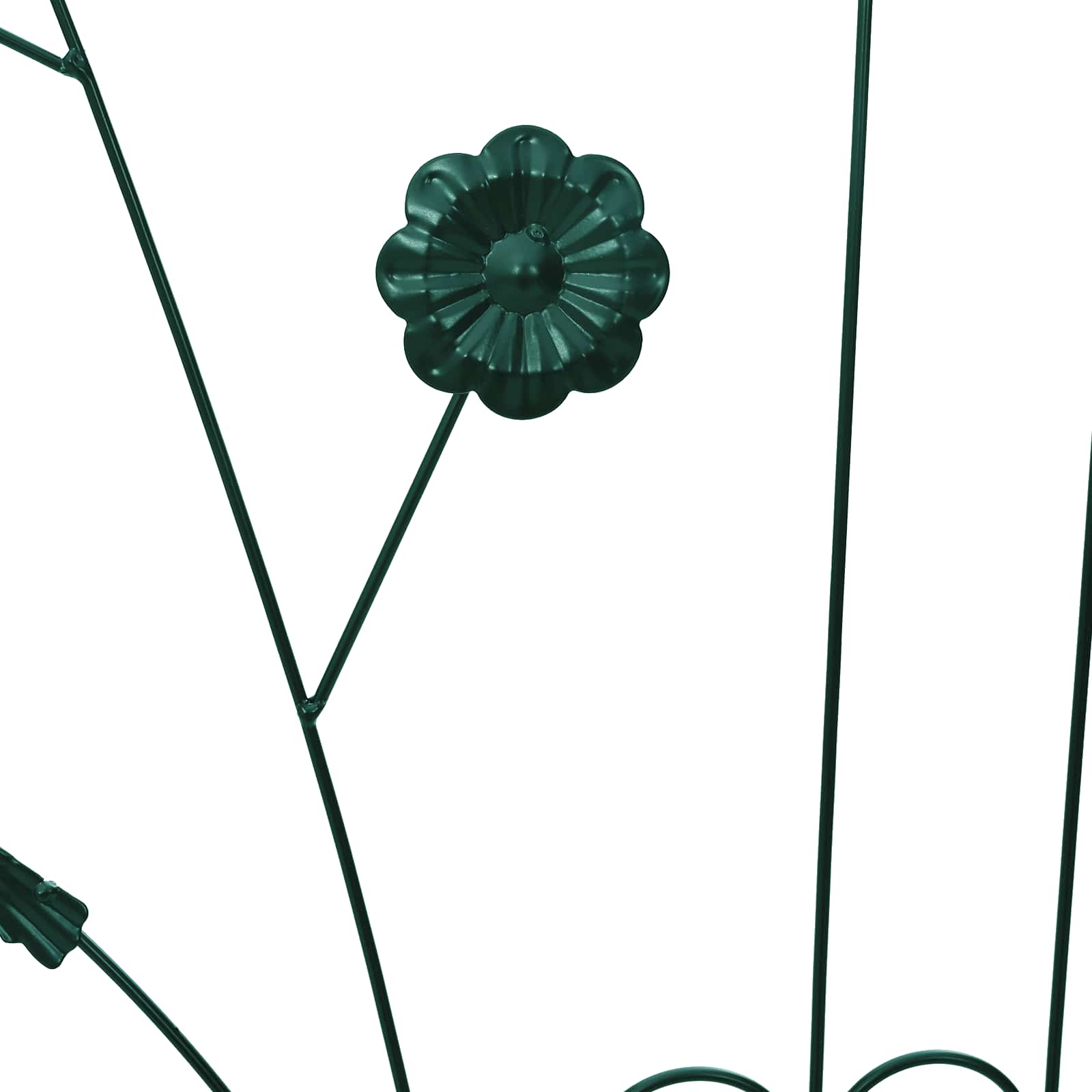 Градска ограда 3 pcs Зелен 110 x 40 cm Стомана - Thumbnail 8