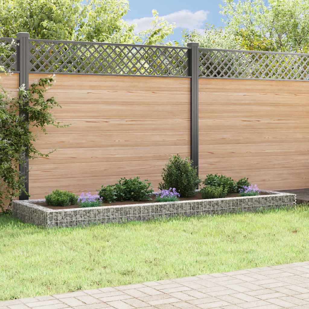 Габион повдигната леха, поцинкована стомана, 300x100x20 см - VL151313 - Thumbnail 2