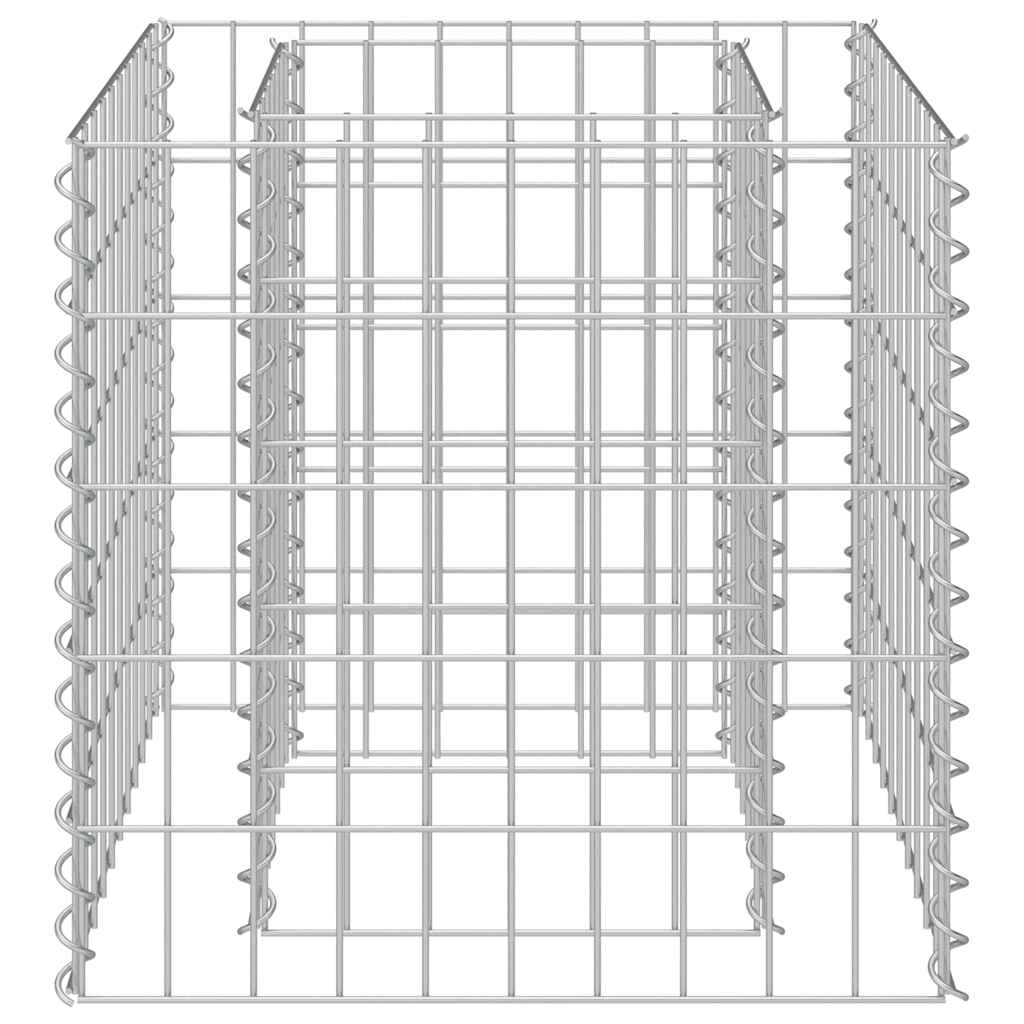 Габион повдигната леха, поцинкована стомана, 50x50x50 cм - VL143570 - Thumbnail 5