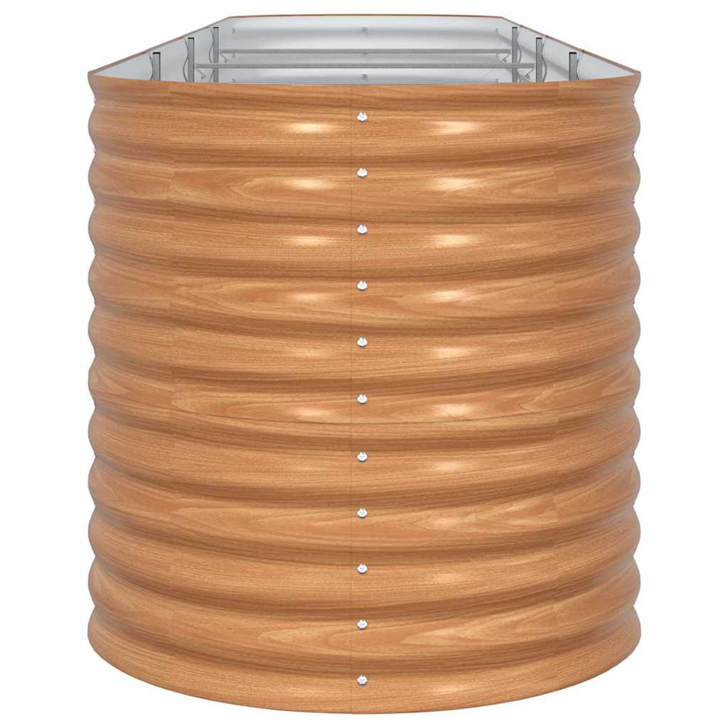 Повдигнато легло Кафяво 400 x 80 x 81 cm Стомана - VL42011325 - Thumbnail 4