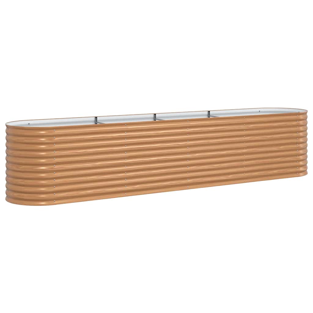 Повдигнато легло Кафяво 400 x 80 x 81 cm Стомана - VL42011325 - Thumbnail 2